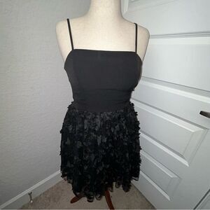 Altar'd State Tulle Organza Floral Applique Party Dress